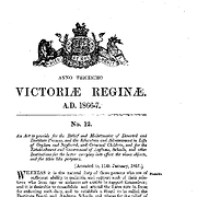 Destitute Persons Relief Act 1866